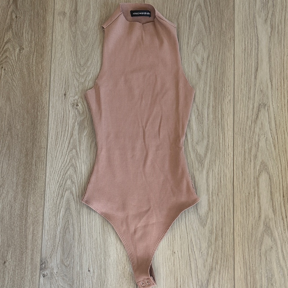 Naked Wardrobe Ribbed Snatched Bodysuit